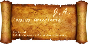 Jagyugy Antonietta névjegykártya